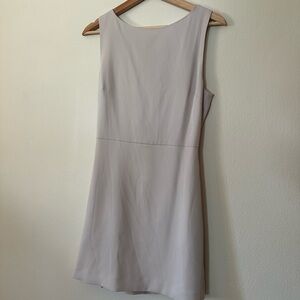 Babaton Light Gray Mini Dress